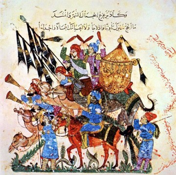 宗教的 Painting - ヤヒヤ・イブン・マフムード・アル・ワシティ・マカマット・デス・アル・ハリリ 宗教的イスラム教